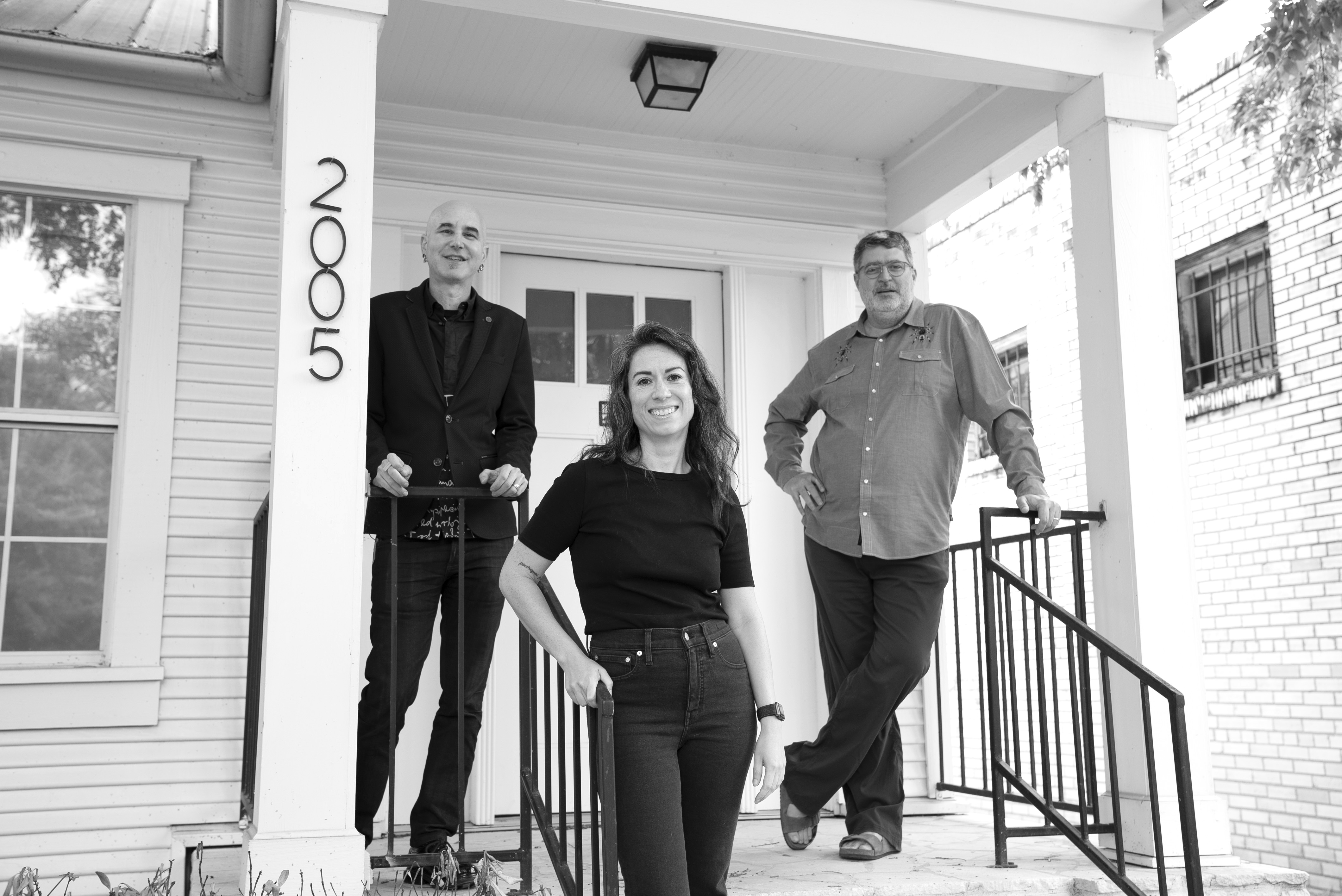 Rodney White, Stacey Wilhelm, Starr Long at TAA HQ